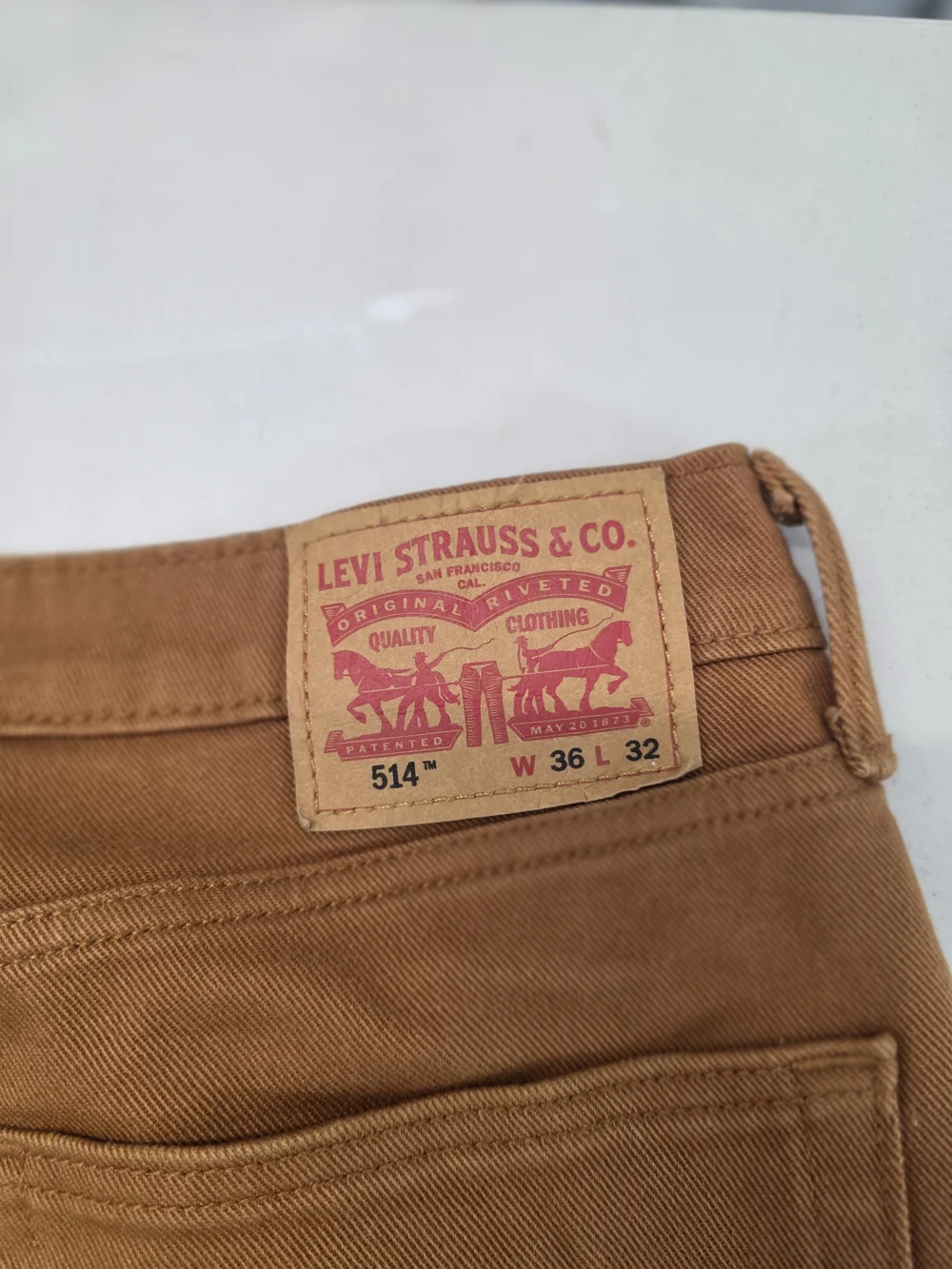 Levi's 514 White Tag Brown Men's Size 36x32